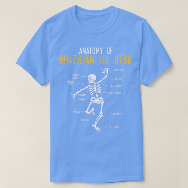 T-shirt Funny Jiu Jitsu Fighter Anatomy BJJ Training Humor (Design devant)