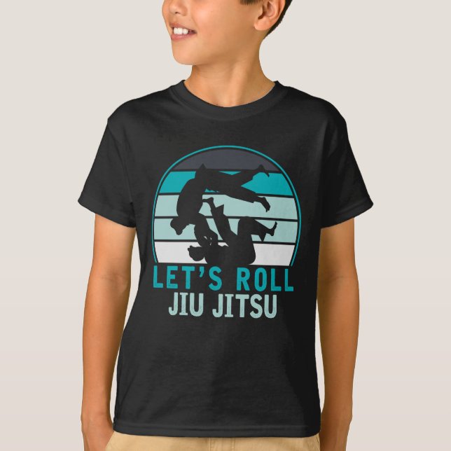 T-shirt Funny Jiu Jitsu Roll Fighters BJJ Humour d'entraîn (Devant)