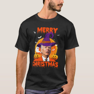T-shirt Funny Joe Biden Merry Christmas Confused Happy