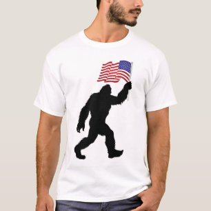 T-shirt FUNNY Jour de l'Indépendance BIGFOOT 4 juillet