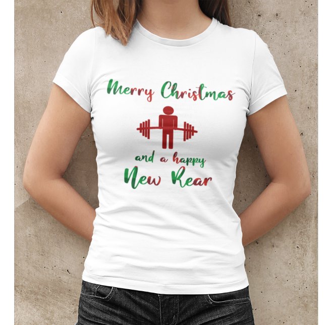 T-shirt Funny Joyeux Noël Fitness Chemise (Créateur téléchargé)