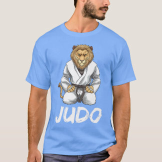T-shirt Funny Judo Lion - Japanese Martial Arts Judoka Lio