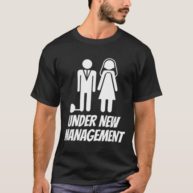 T-shirt Funny Just Married , Fun Newlywed Gag For Men  (Devant)