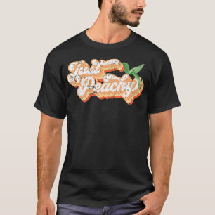 T-shirt Funny Just Peachy Retro les années 70 Géorgie Pass