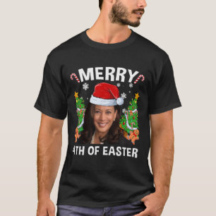 T-shirt Funny Kamala Harris Noël Santa Hat Joyeux 4e