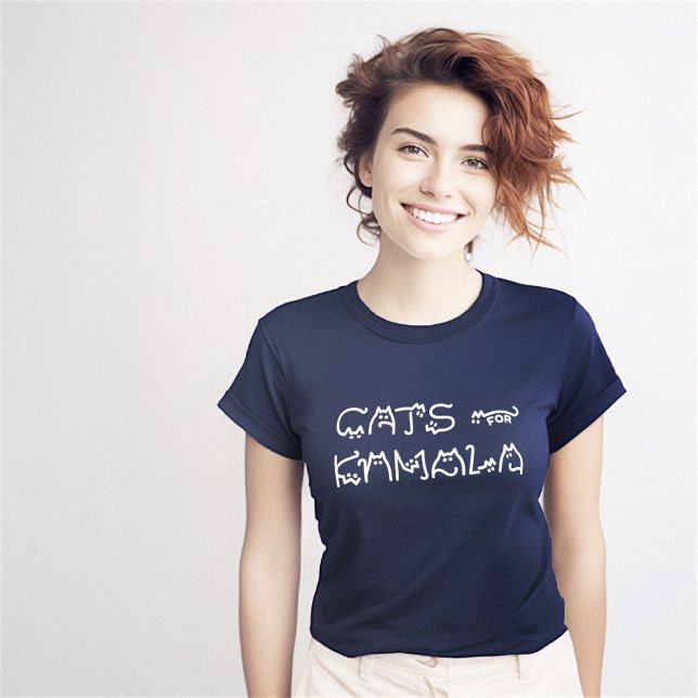 T-shirt Funny Kamala Typographie de chat original (Funny Kamala Cat Typography Original T-Shirt)