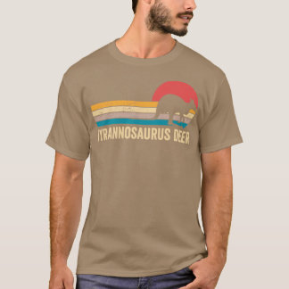 T-shirt Funny Kangaroo Tyrannosaurus Deer Retro