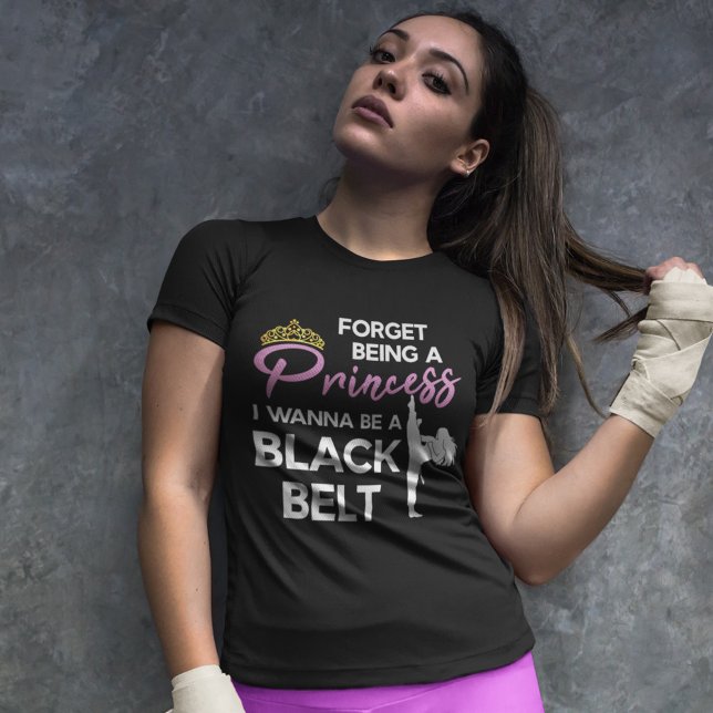 T-shirt Funny Karate Black Belt Dit Pour Taekwondo Girl (Créateur téléchargé)