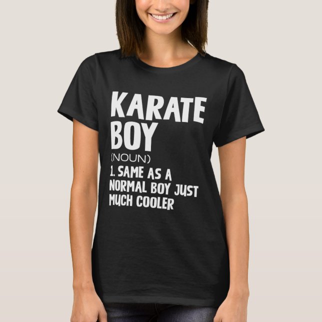T-shirt Funny Karate Boys Définition (Devant)