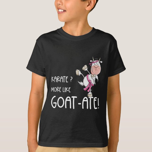 T-shirt Funny Karate Chèvre I Karate Pun Arts martiaux (Devant)