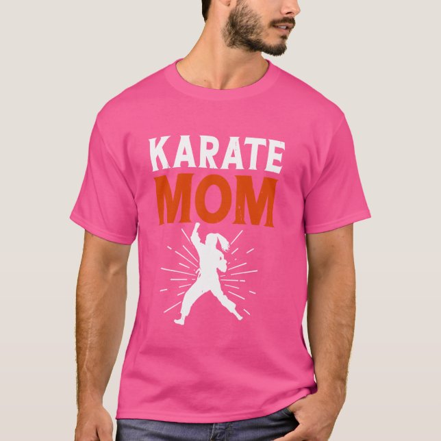 T-shirt Funny Karate Maman Karate Love (Devant)