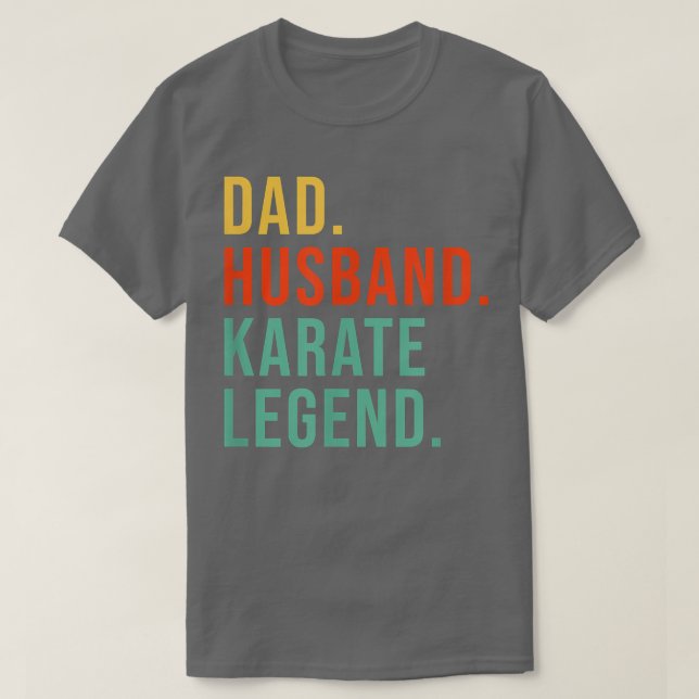 T-shirt Funny Karate Papa Mari Légende Hommes Cool Pères D (Design devant)