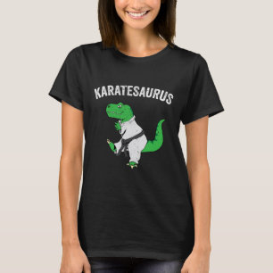 T-shirt Funny Karate T Rex Dinosaur Cute Dino Martial Arts