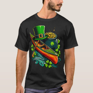 T-shirt Funny Kayak Jour de la Saint Patrick Kayaking Kaya