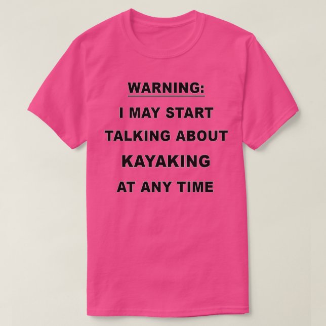 T-shirt Funny Kayaking (Design devant)