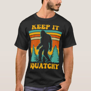 T-shirt Funny Keep It Squatchy Retro Bigfoot Sasquatch Gif