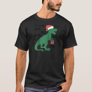 T-shirt Funny Kid Tee Dinosaur Fa Ra Rawr Rawr Christma