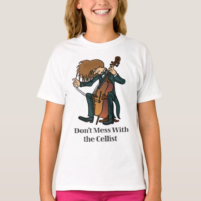 T-shirt Funny Kids Cello (Devant)