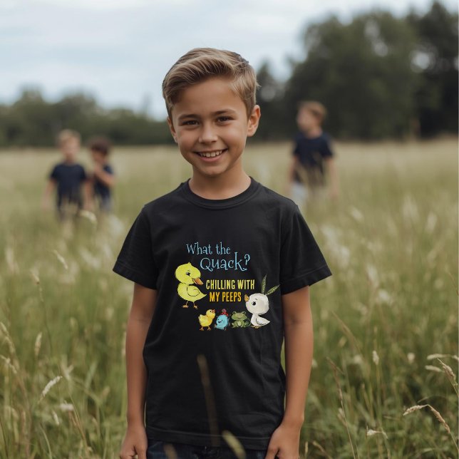T-shirt Funny Kids Easter Boy Shirt Chilling with my Peeps (Funny Kids Easter Boy Shirt Chilling with my Peeps)