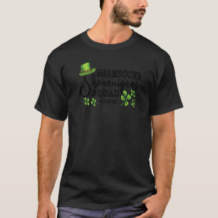 T-shirt Funny Kids Shenanigans Squad Irlandais De Lucky Sa