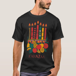 T-shirt Funny Kinara Sept bougies Kwanzaa Célébration 2
