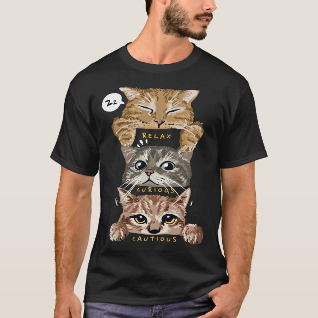 T-shirt Funny Kittens Cute Cats Cat Lover Cat Owner Kitten (Devant)