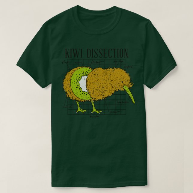 T-shirt Funny Kiwi Dissection d'oiseaux drôle Science Biol (Design devant)
