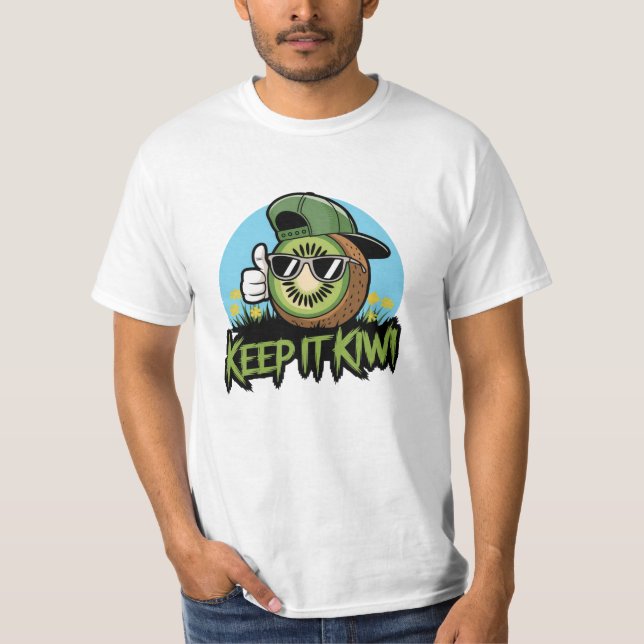 T-shirt Funny Kiwi Tee - shirts graphiques de fruits pour  (Devant)