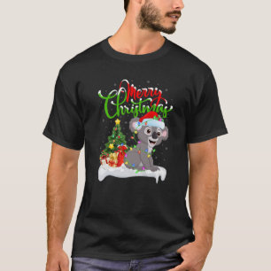 T-shirt Funny Koala Amoureux des animaux Xmas Éclairage Ko