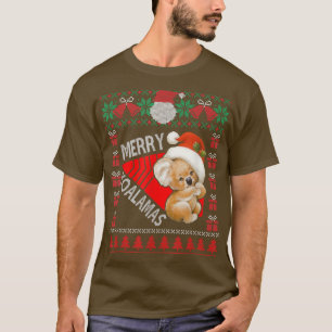T-shirt Funny Koala illuminations de Noël laides Noël doux