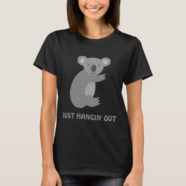 T-shirt Funny koala ours manches courtes chemises pour fem (Devant)