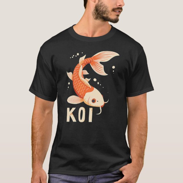 T-shirt Funny KOI Fish Costume for Adults and Kids (Devant)