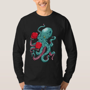T-shirt Funny Kraken Octopus Gants de boxe sous-marine Océ