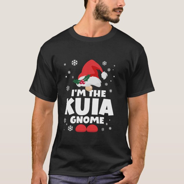 T-shirt Funny Kuia Gnome Family Matching Group Happy Chris (Devant)