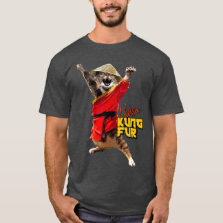 T-shirt Funny Kung Fu Chat pour passionné d'arts martiaux