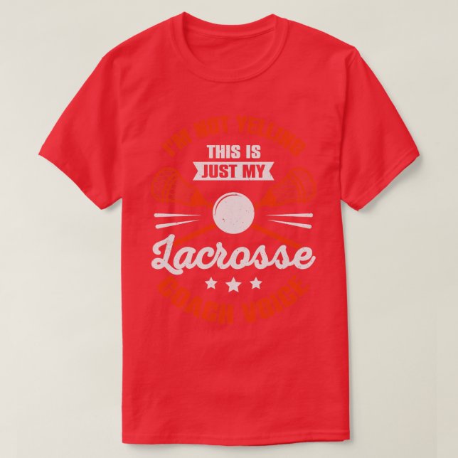 T-shirt Funny Lacrosse Coaching Coach Cadeau (Design devant)