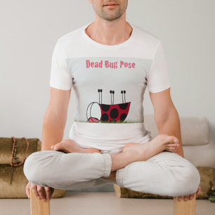 T-shirt Funny Ladybug Dead Bug Yoga Pose