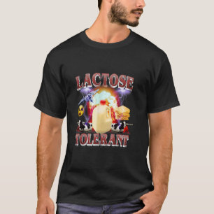 T-shirt Funny Laitier Tolérant au Lactose Mème Vaches Ferm