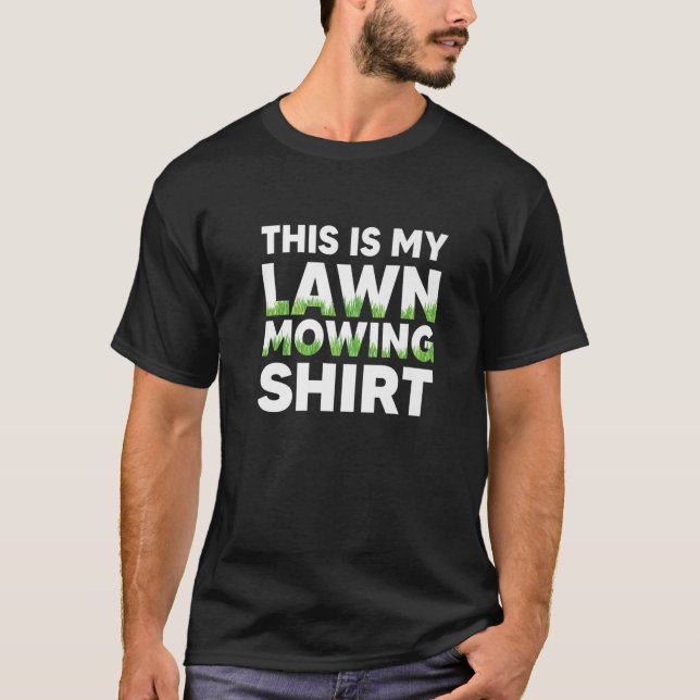 T-shirt FUNNY LAWN CARE MOWING Landscaping Grand-père Papa (Devant)