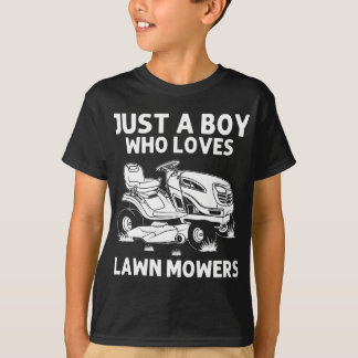 T-shirt Funny Lawn Mowing Cadeaux Garçons de pelouse Mower