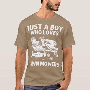 T-shirt Funny Lawn Mowing Cadeaux Garçons Enfants Lawn Mow