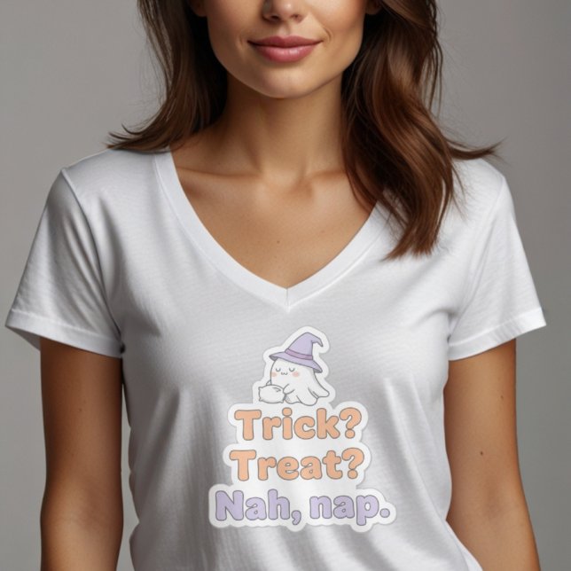 T-shirt Funny Lazy Halloween Quote | Trick Treat Nap Desig (Créateur téléchargé)