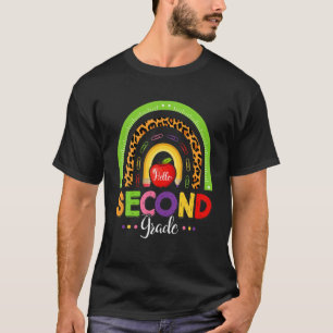 T-shirt Funny Leopard 2E Classe Arc-En-Ciel Bonjour Retour