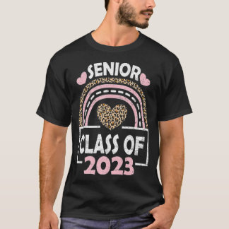 T-shirt Funny Leopard Classe Supérieure De 2023 Graduate G