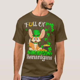 T-shirt Funny Leprechaun Shamrock Leaf Fennec Fo St