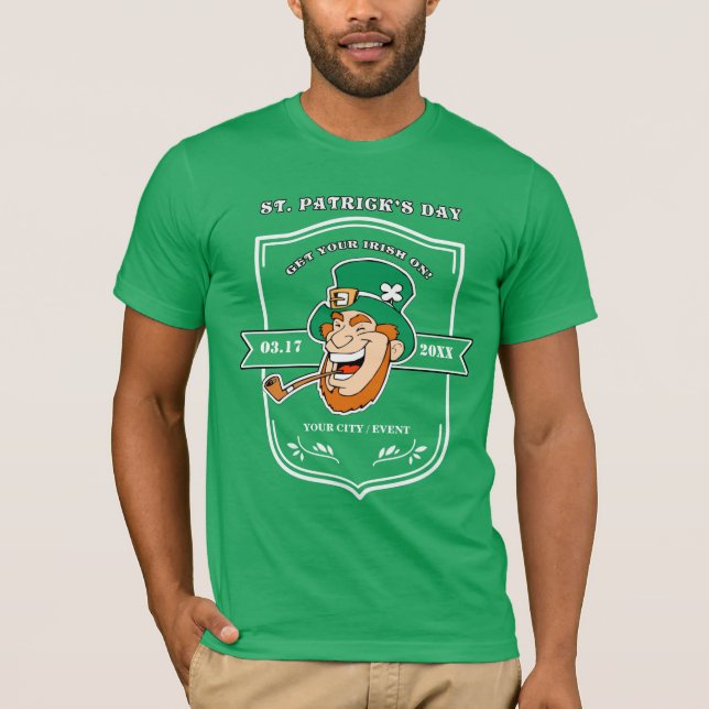 T-shirt Funny Leprechaun St. Patrick's Day (Devant)
