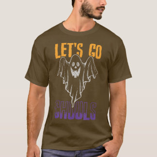 T-shirt Funny Let's Go Ghouls Retro Groovy Halloween Ghost