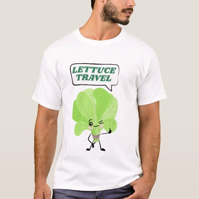 T-shirt Funny Lettuce jeu de vacances (Devant)