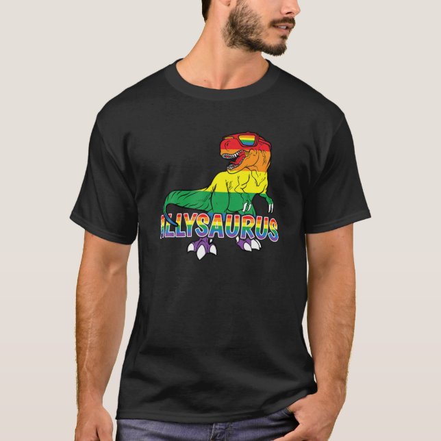 T-shirt Funny LGBTQ Pride Rainbow Axolotl (Devant)