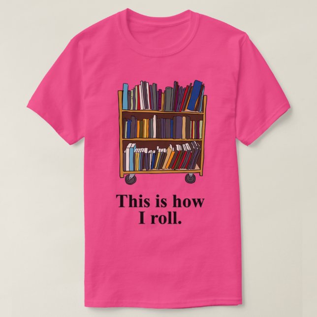 T-shirt Funny Librarian (Design devant)
